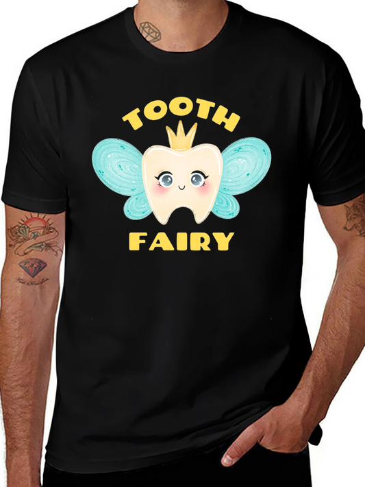 Tooth Fairy Graphic T-Shirt Cute Dental Tee