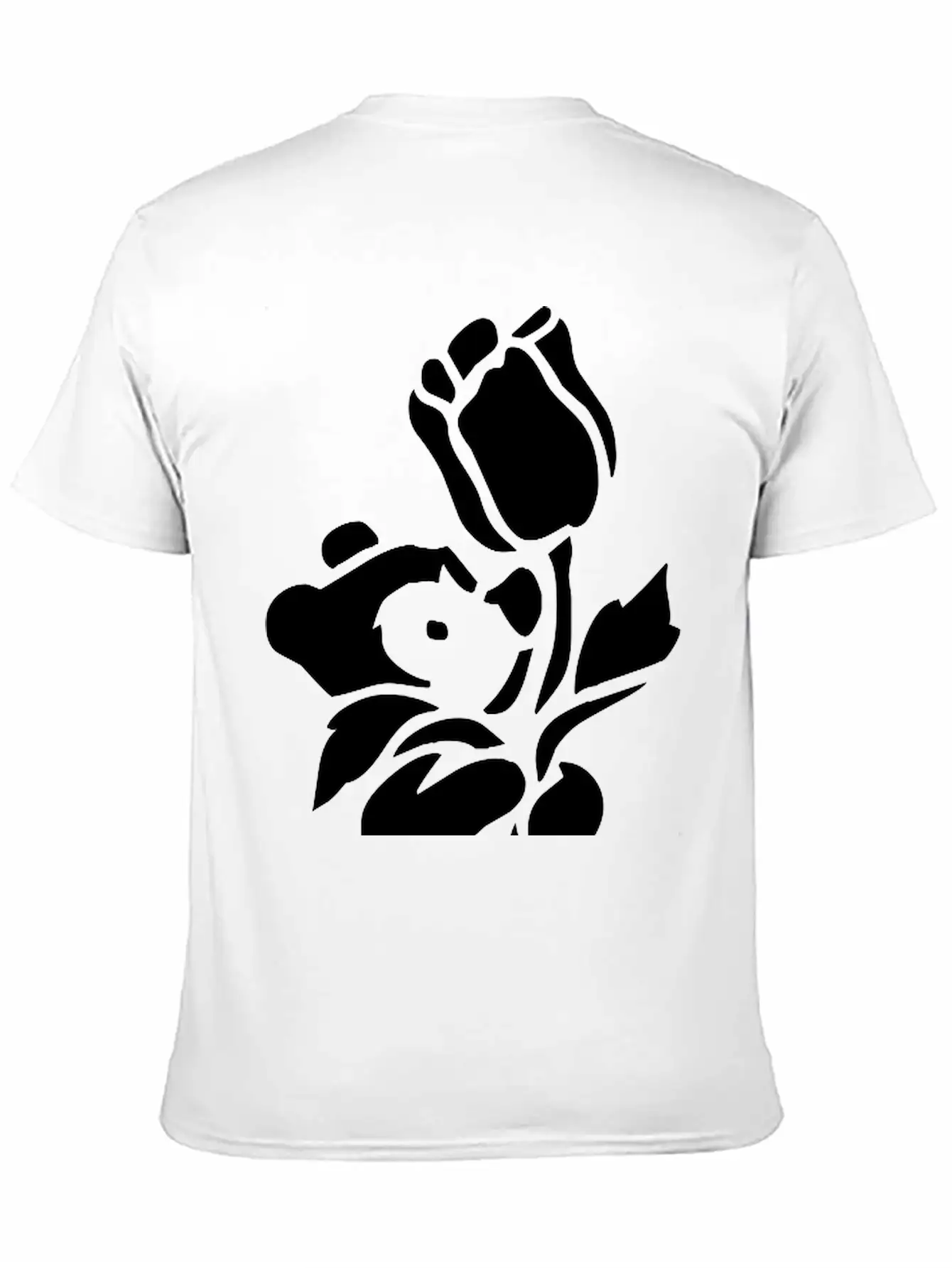 Baby Bear With A Giant Flower Soft Cotton Short Sleeve Tee – Unisex Wardrobe Staple