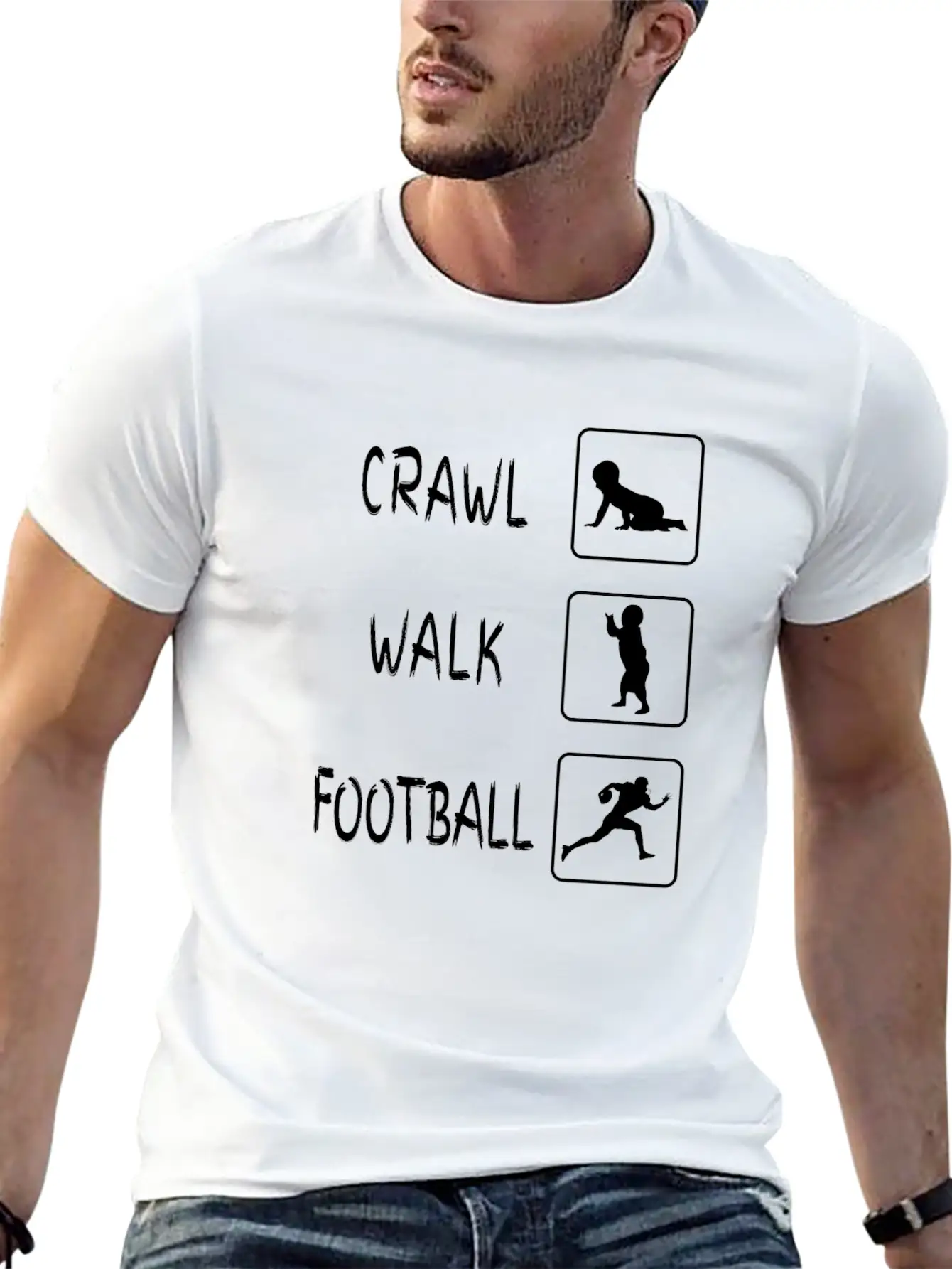 Baby Body Gift Football Stylish Everyday T-Shirt – Unisex Basic Cotton Tee