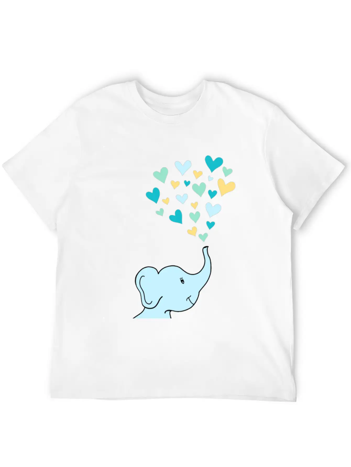 Baby Elephant Hearts Relaxed Everyday Tee – Lightweight And Durable Cotton