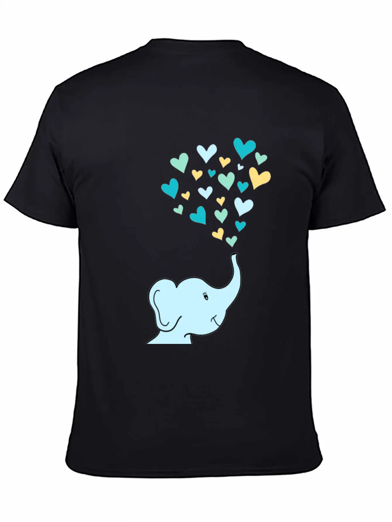 Baby Elephant Hearts Relaxed Everyday Tee – Lightweight And Durable Cotton
