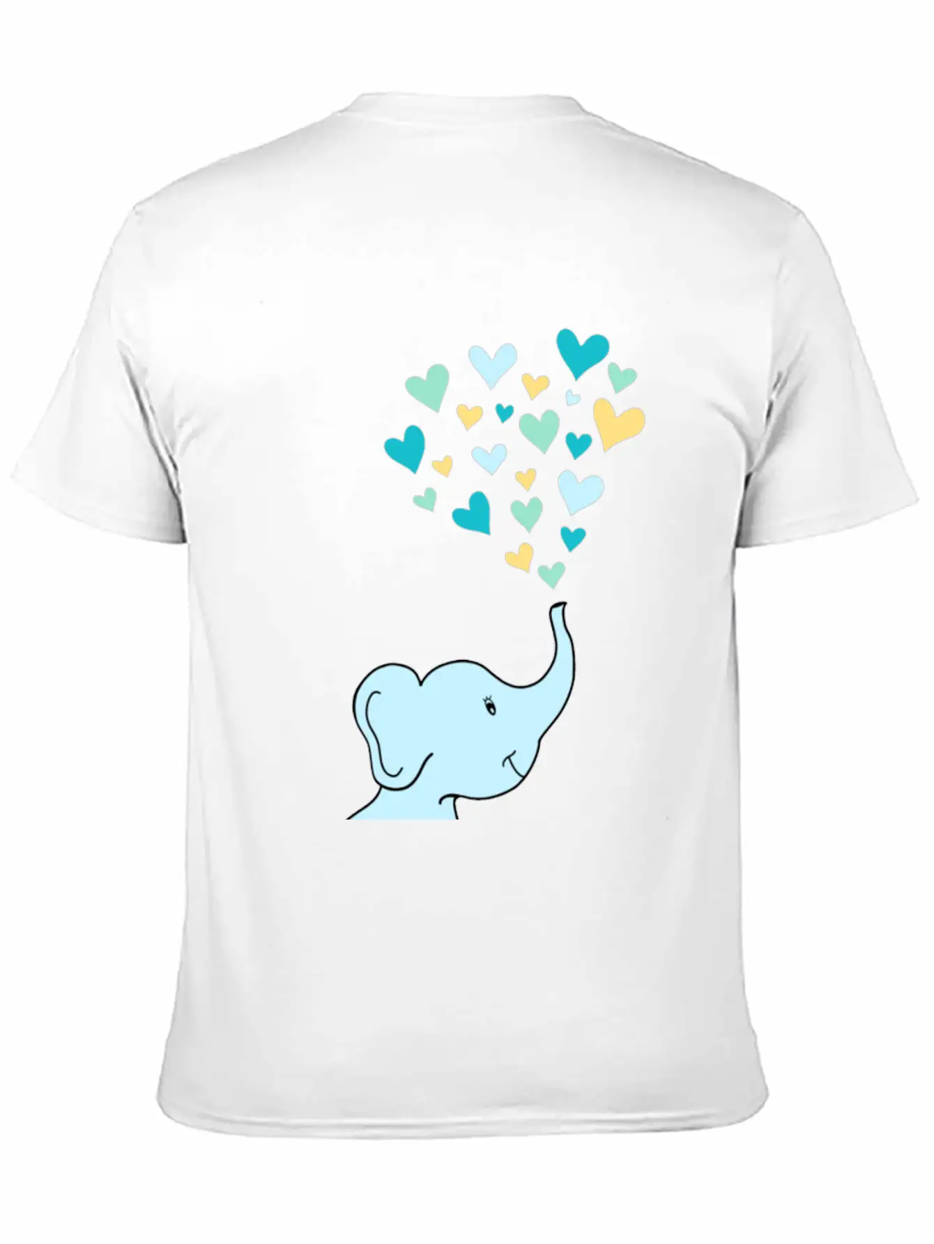 Baby Elephant Hearts Relaxed Everyday Tee – Lightweight And Durable Cotton
