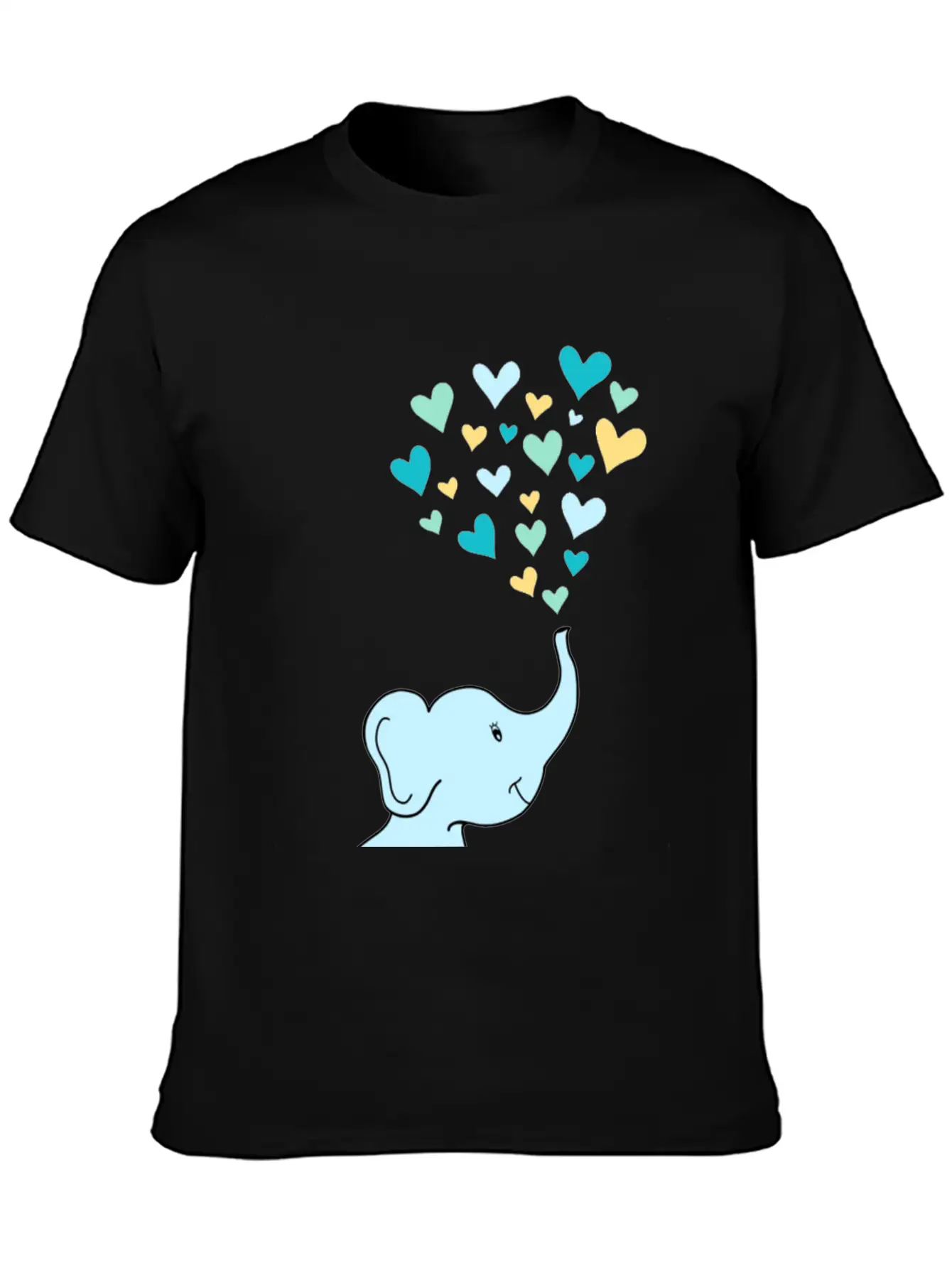 Baby Elephant Hearts Relaxed Everyday Tee – Lightweight And Durable Cotton