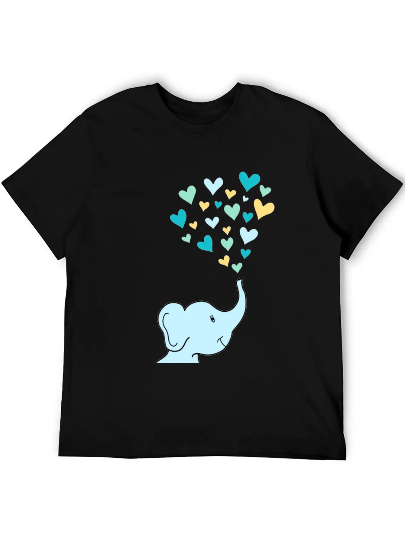 Baby Elephant Hearts Relaxed Everyday Tee – Lightweight And Durable Cotton