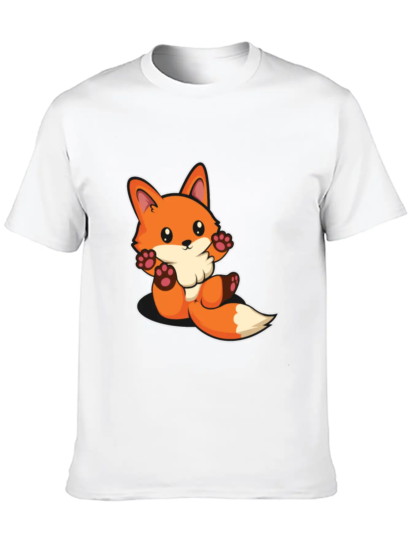 Baby Fluffy Nature Fox Lover Gift Unisex Casual T-Shirt ��� Clean Design For Daily Comfort