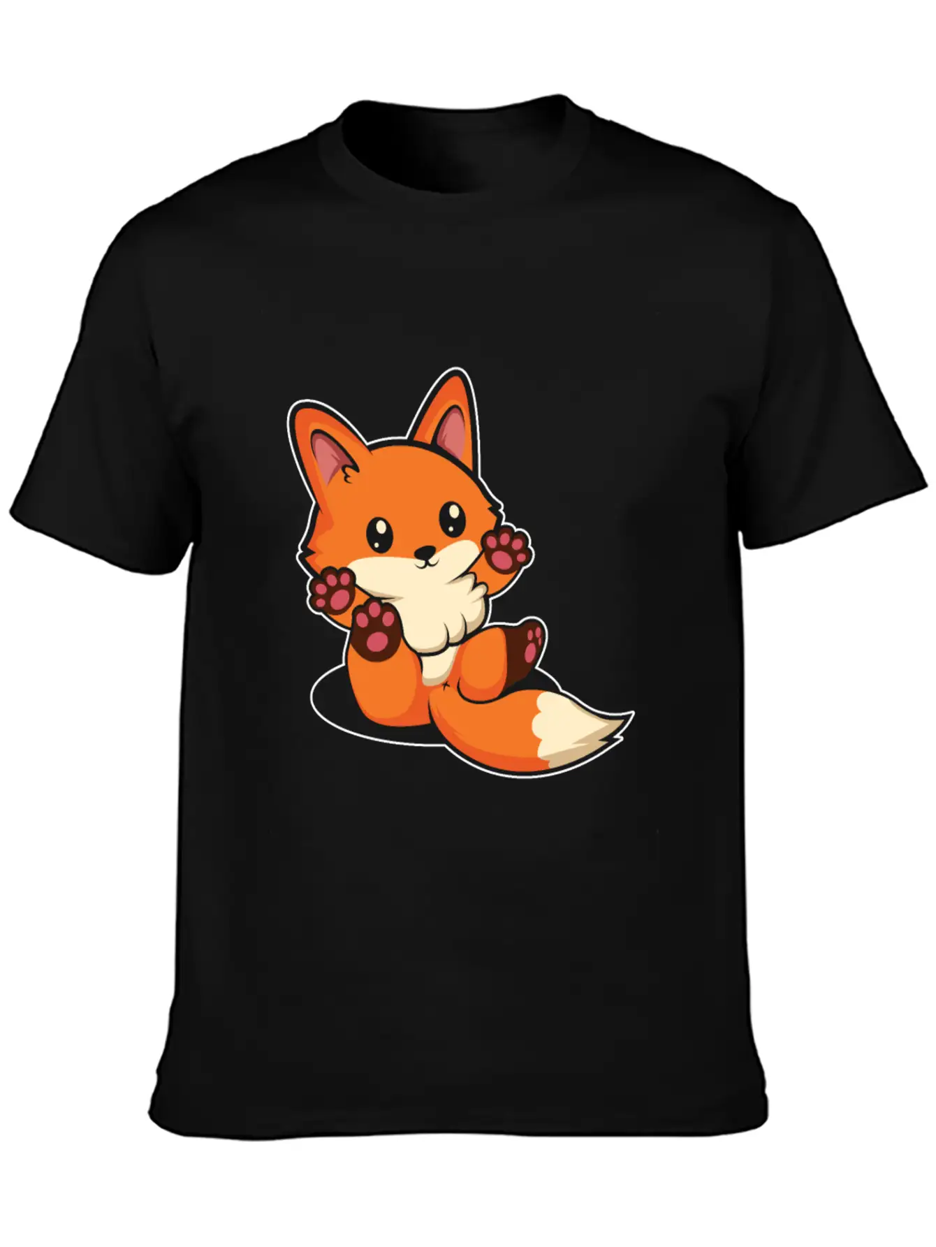 Baby Fluffy Nature Fox Lover Gift Unisex Casual T-Shirt ��� Clean Design For Daily Comfort