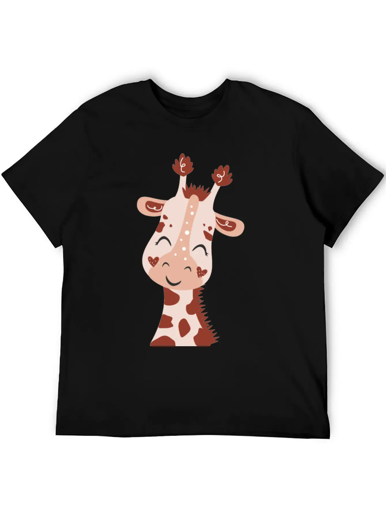 Baby Giraffe Essential Cotton Tee For Daily Outfits – Unisex Style