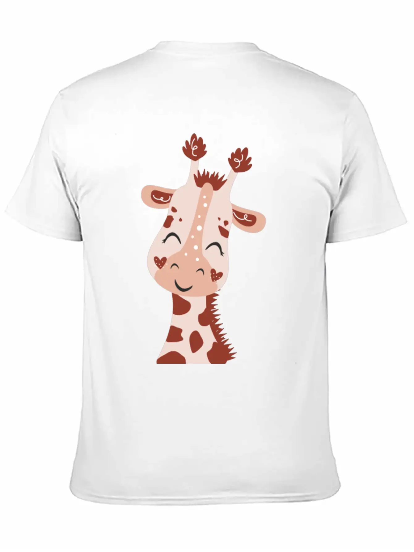 Baby Giraffe Essential Cotton Tee For Daily Outfits – Unisex Style