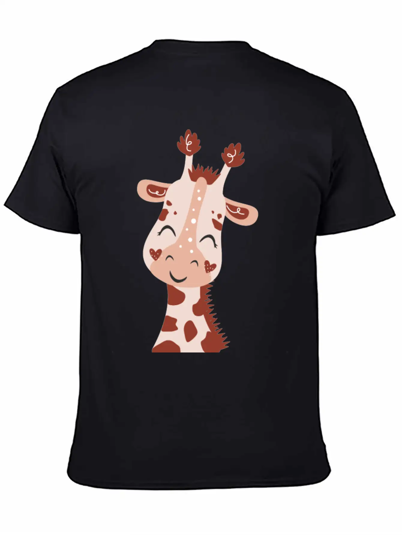 Baby Giraffe Essential Cotton Tee For Daily Outfits – Unisex Style