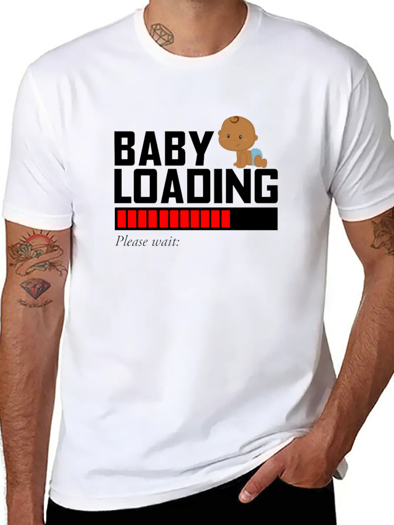 BABY LOADING Essential Cotton Tee For Daily Outfits – Unisex Style