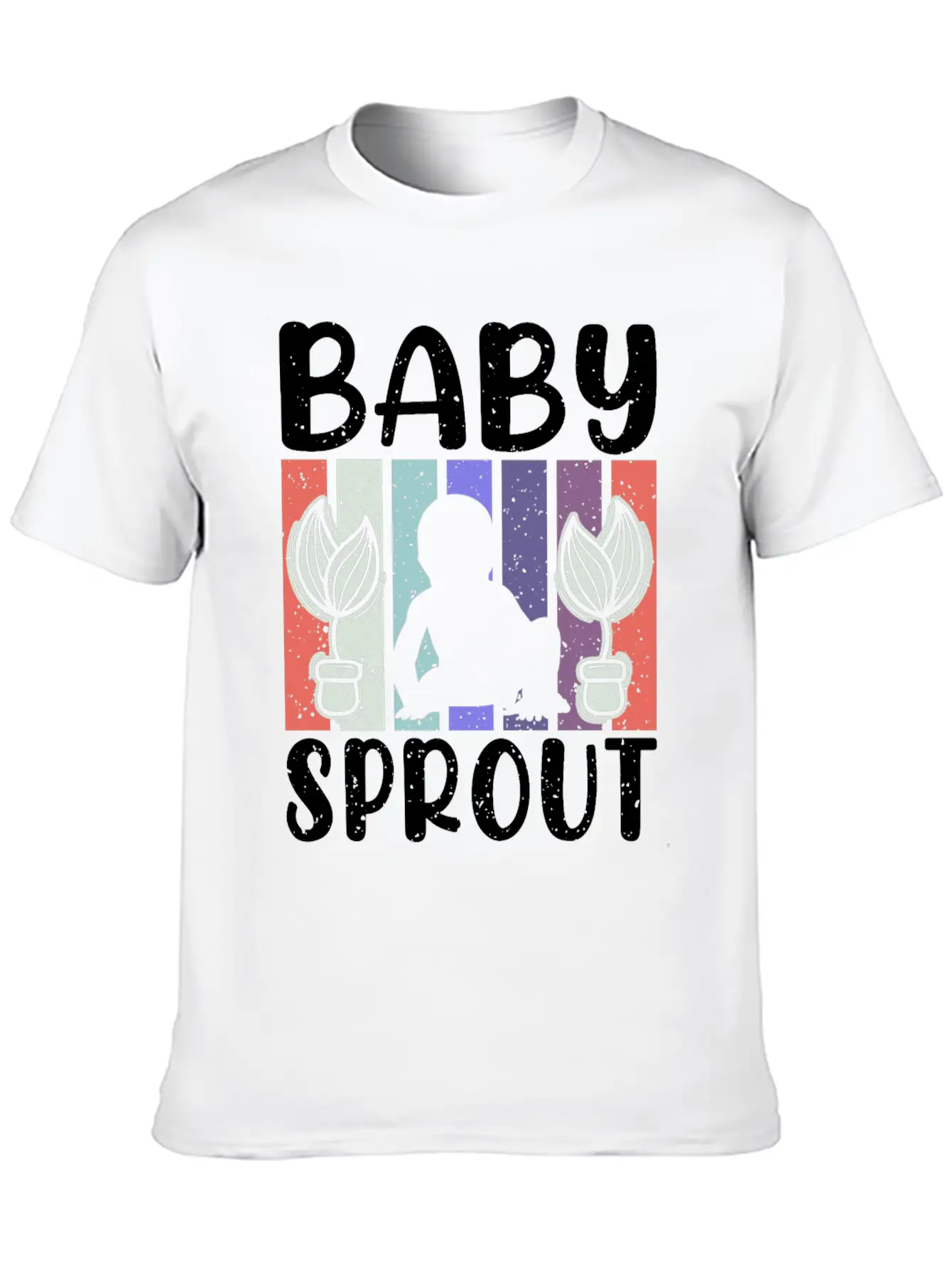 Baby Sprout Newborn Baby Sayings Quotes Lightweight Cotton T-Shirt – Daily Comfort Graphic Shirt
