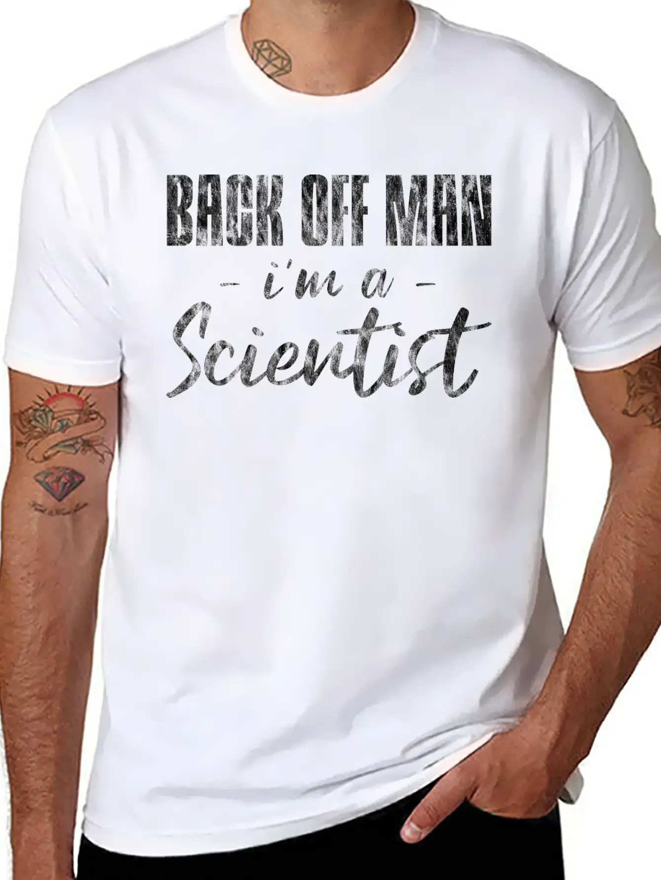 Back Off Man, I'm A Scientist 6 Soft Cotton Short Sleeve Tee – Unisex Wardrobe Staple