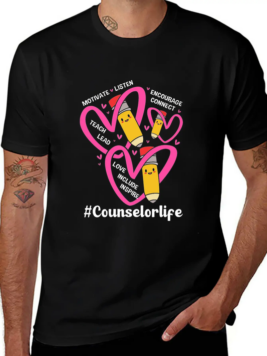 Back To School Counseling School Counselor Life Lightweight Cotton T-Shirt – Daily Comfort Graphic Shirt
