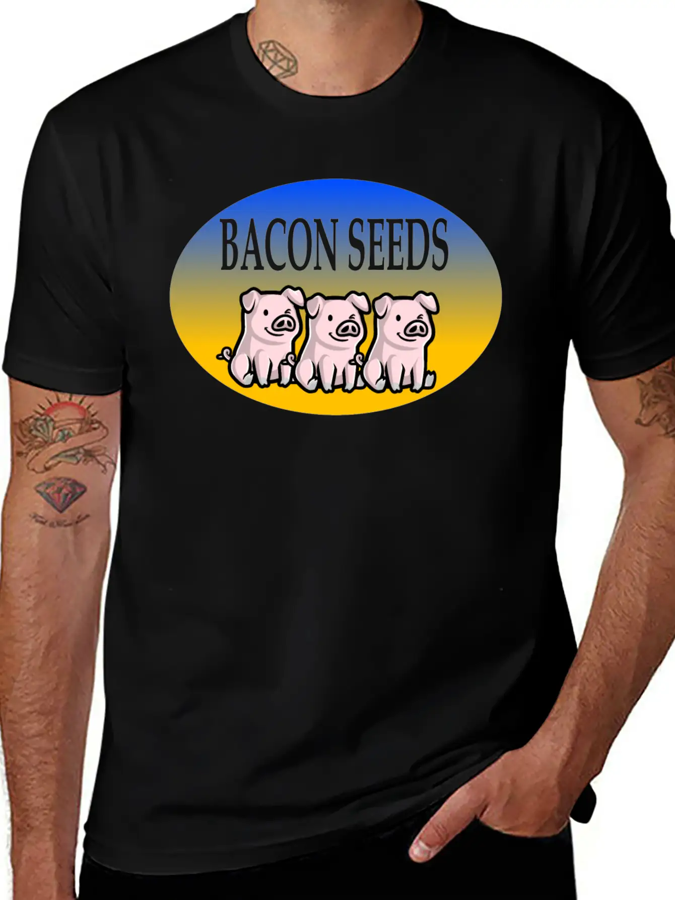 Bacon Seeds Essential Cotton Tee For Daily Outfits – Unisex Style