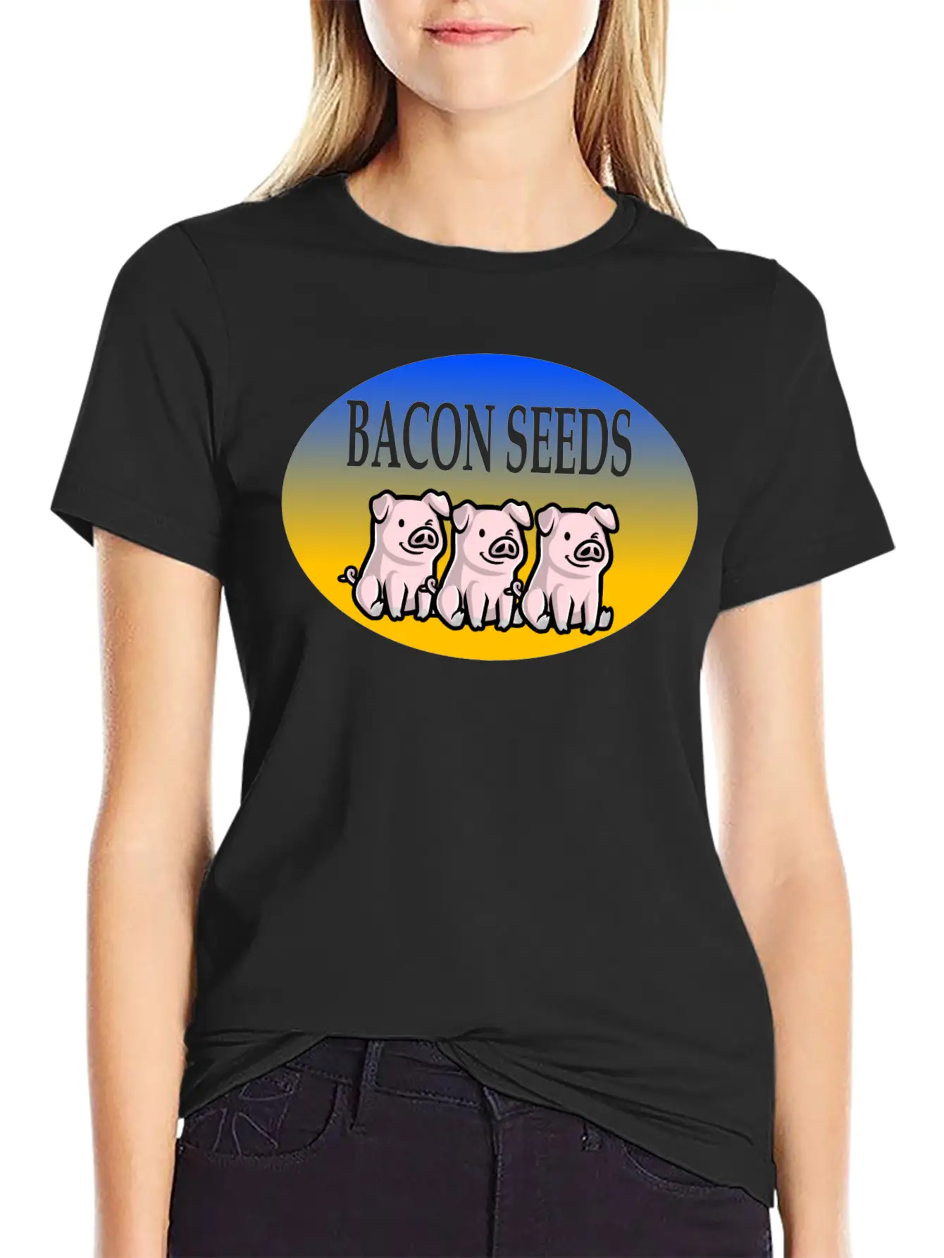 Bacon Seeds Essential Cotton Tee For Daily Outfits – Unisex Style