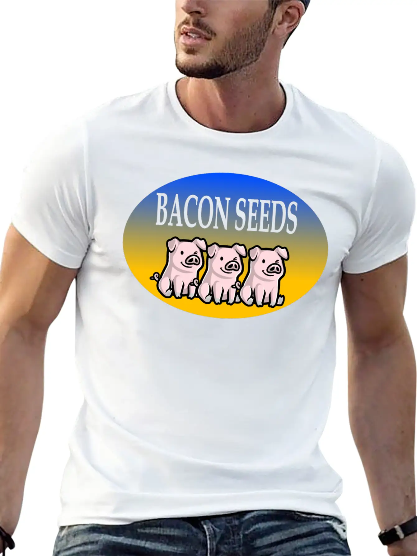 Bacon Seeds Essential Cotton Tee For Daily Outfits – Unisex Style