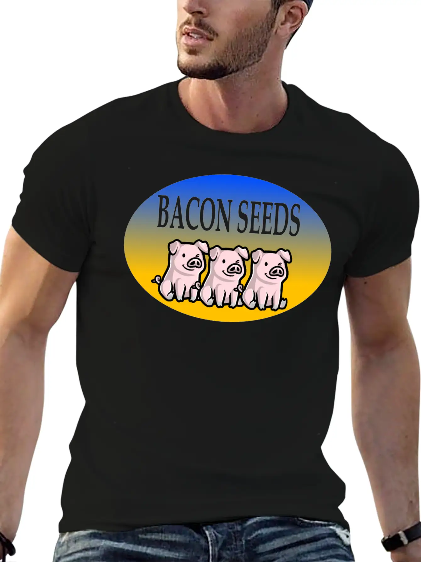 Bacon Seeds Essential Cotton Tee For Daily Outfits – Unisex Style