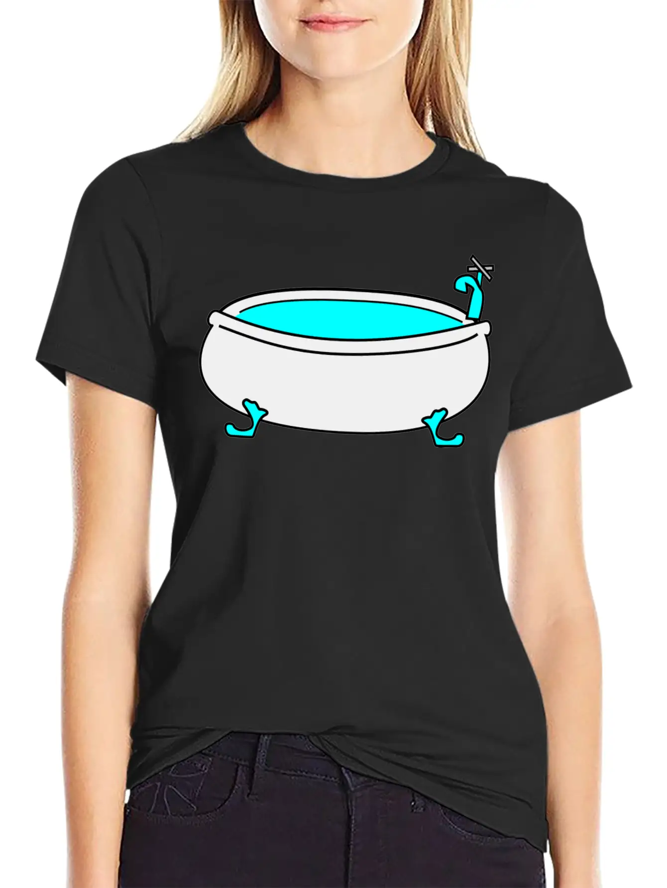 Bad Bath Badewanne Bathtube Shower Dusche19 Comfortable Minimalist Graphic Tee – Summer Style Essential