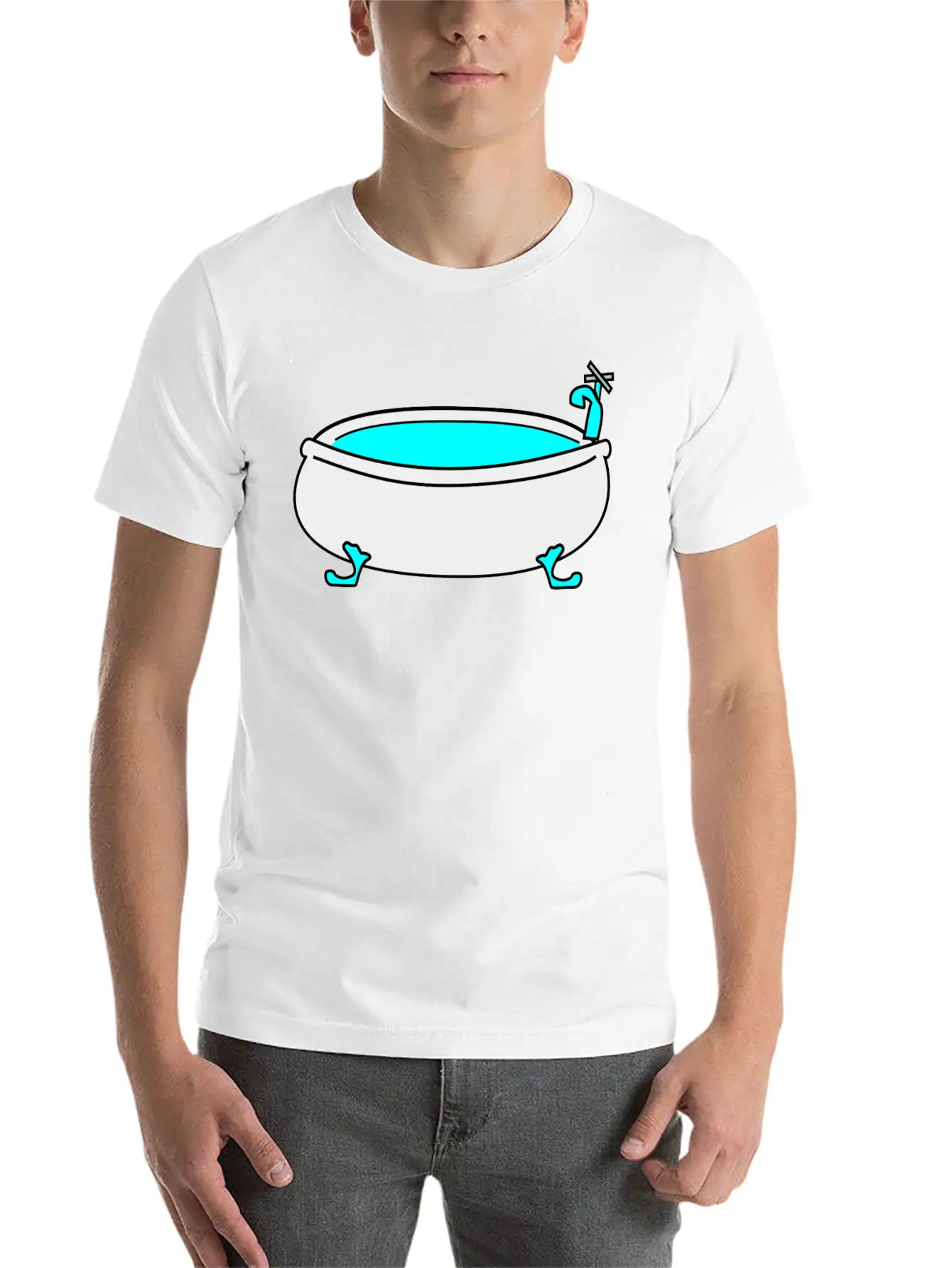 Bad Bath Badewanne Bathtube Shower Dusche19 Comfortable Minimalist Graphic Tee – Summer Style Essential
