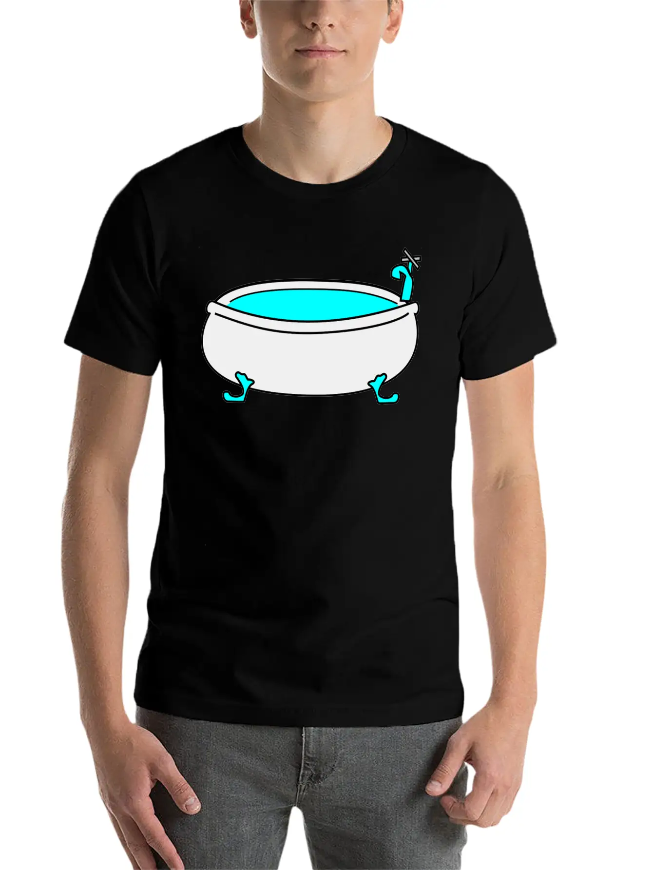 Bad Bath Badewanne Bathtube Shower Dusche19 Comfortable Minimalist Graphic Tee – Summer Style Essential