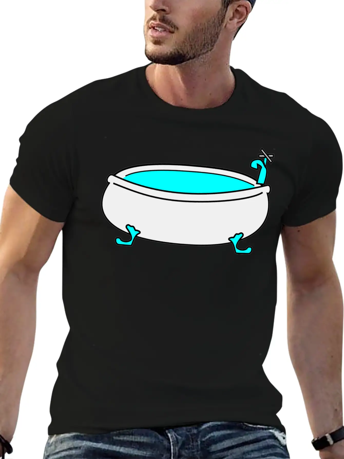 Bad Bath Badewanne Bathtube Shower Dusche19 Comfortable Minimalist Graphic Tee – Summer Style Essential