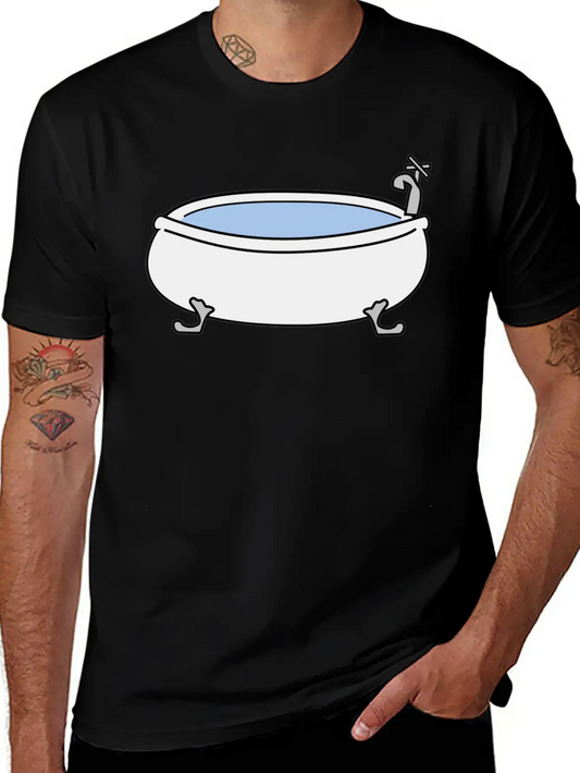 Bad Bath Badewanne Bathtube Shower Dusche22 Lightweight Cotton T-Shirt – Daily Comfort Graphic Shirt