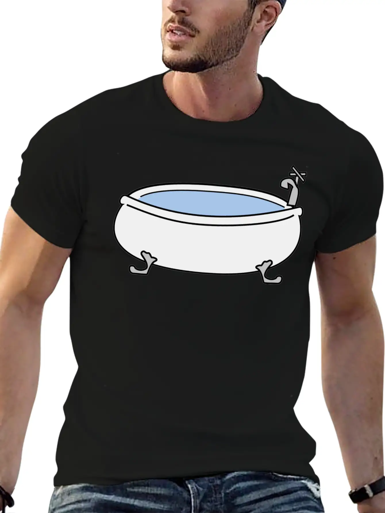 Bad Bath Badewanne Bathtube Shower Dusche22 Unisex Casual T-Shirt – Clean Design For Daily Comfort