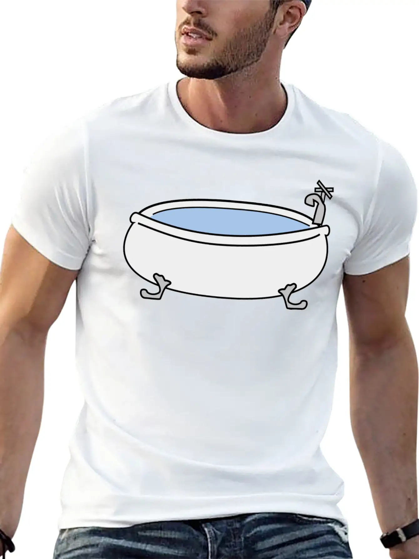 Bad Bath Badewanne Bathtube Shower Dusche22 Unisex Casual T-Shirt – Clean Design For Daily Comfort