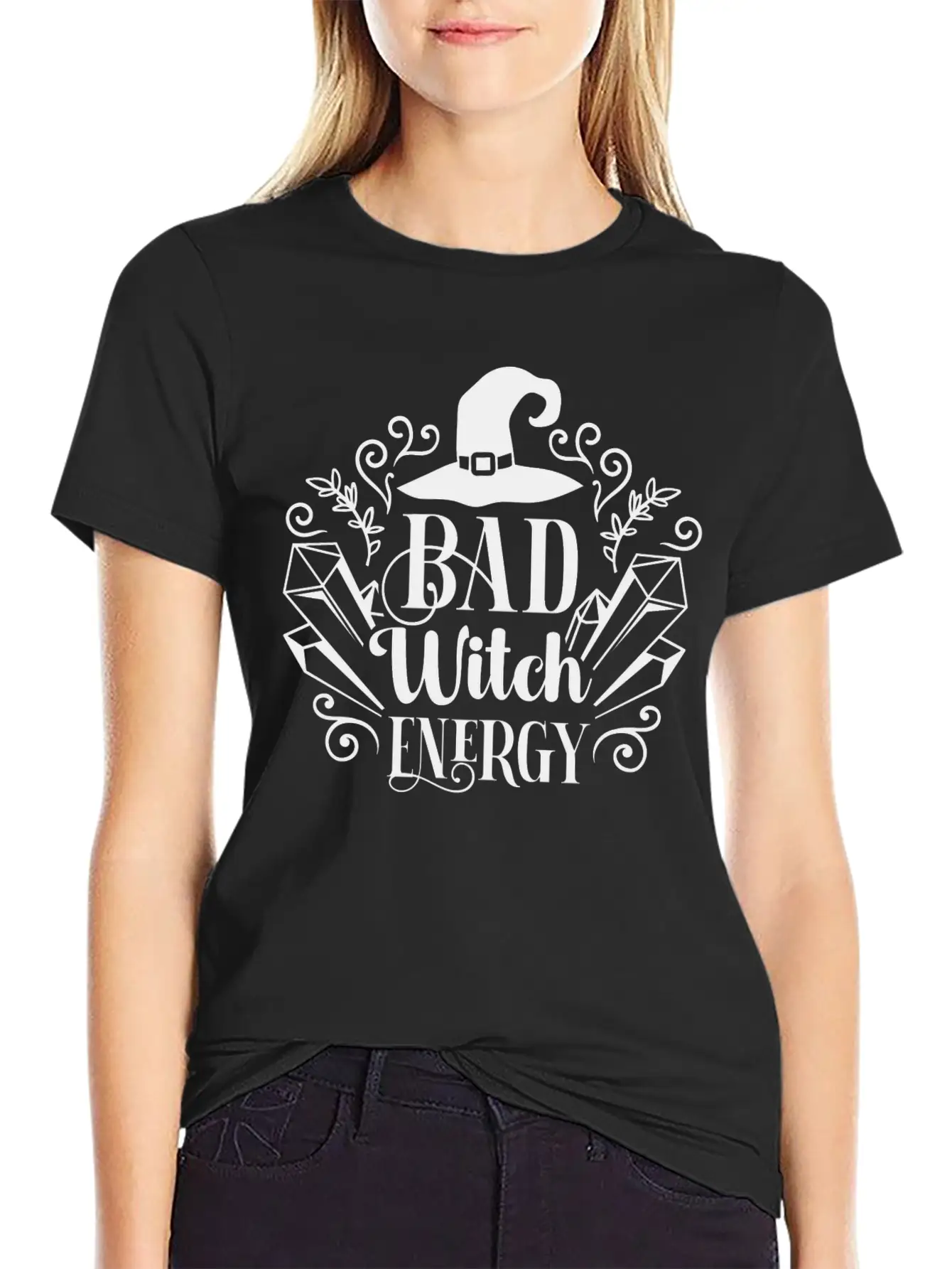 Bad Witch Energy Unisex Casual T-Shirt – Clean Design For Daily Comfort