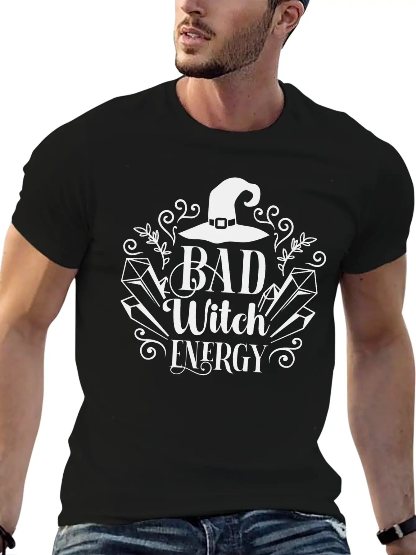 Bad Witch Energy Unisex Casual T-Shirt – Clean Design For Daily Comfort
