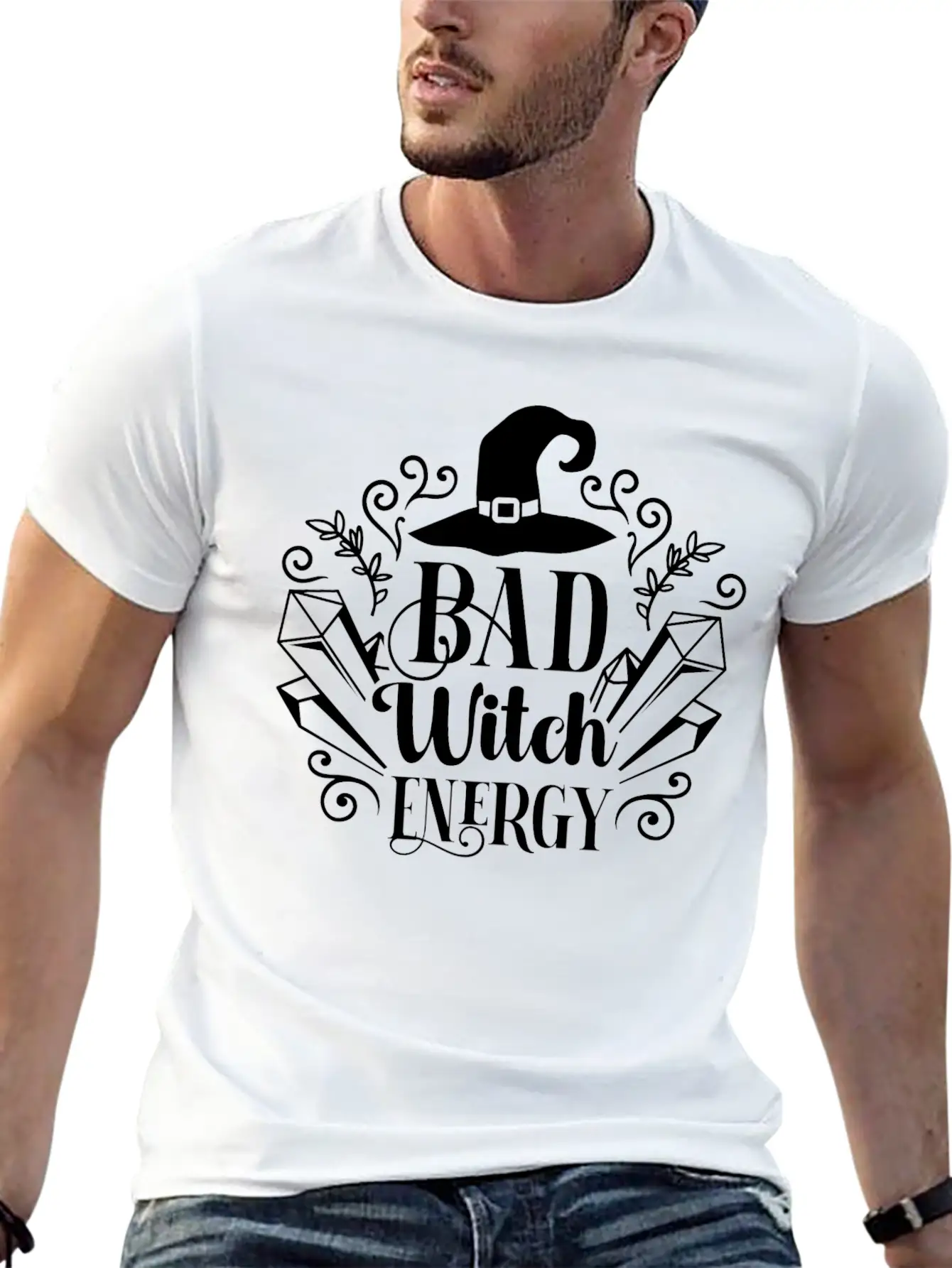 Bad Witch Energy Unisex Casual T-Shirt – Clean Design For Daily Comfort