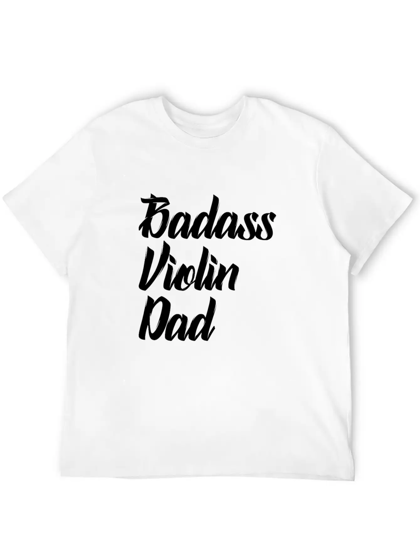 Badass Violin Dad Basic Graphic T-Shirt – Daily Comfort In Soft Cotton