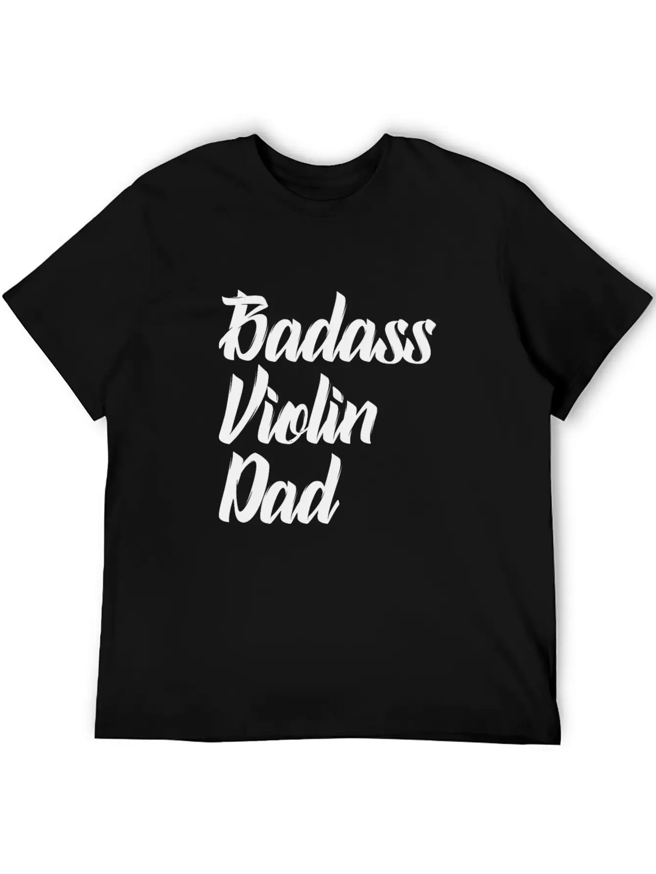 Badass Violin Dad Basic Graphic T-Shirt – Daily Comfort In Soft Cotton