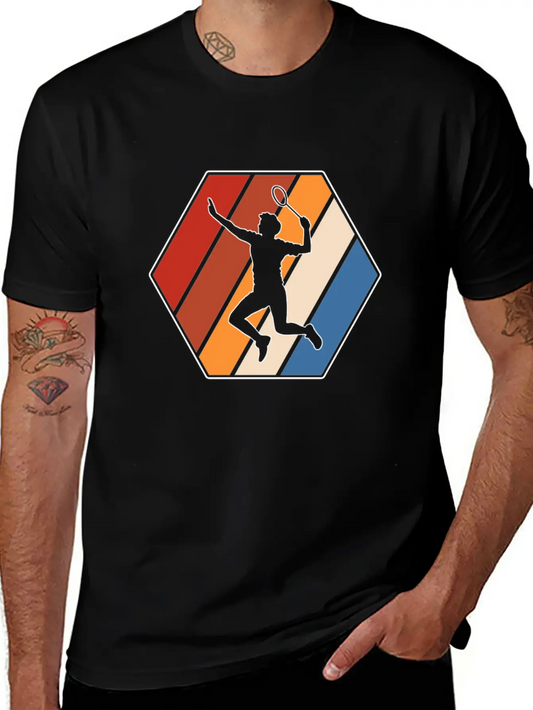 Badminton Retro Modern Fit Casual T-Shirt – Clean And Versatile Design