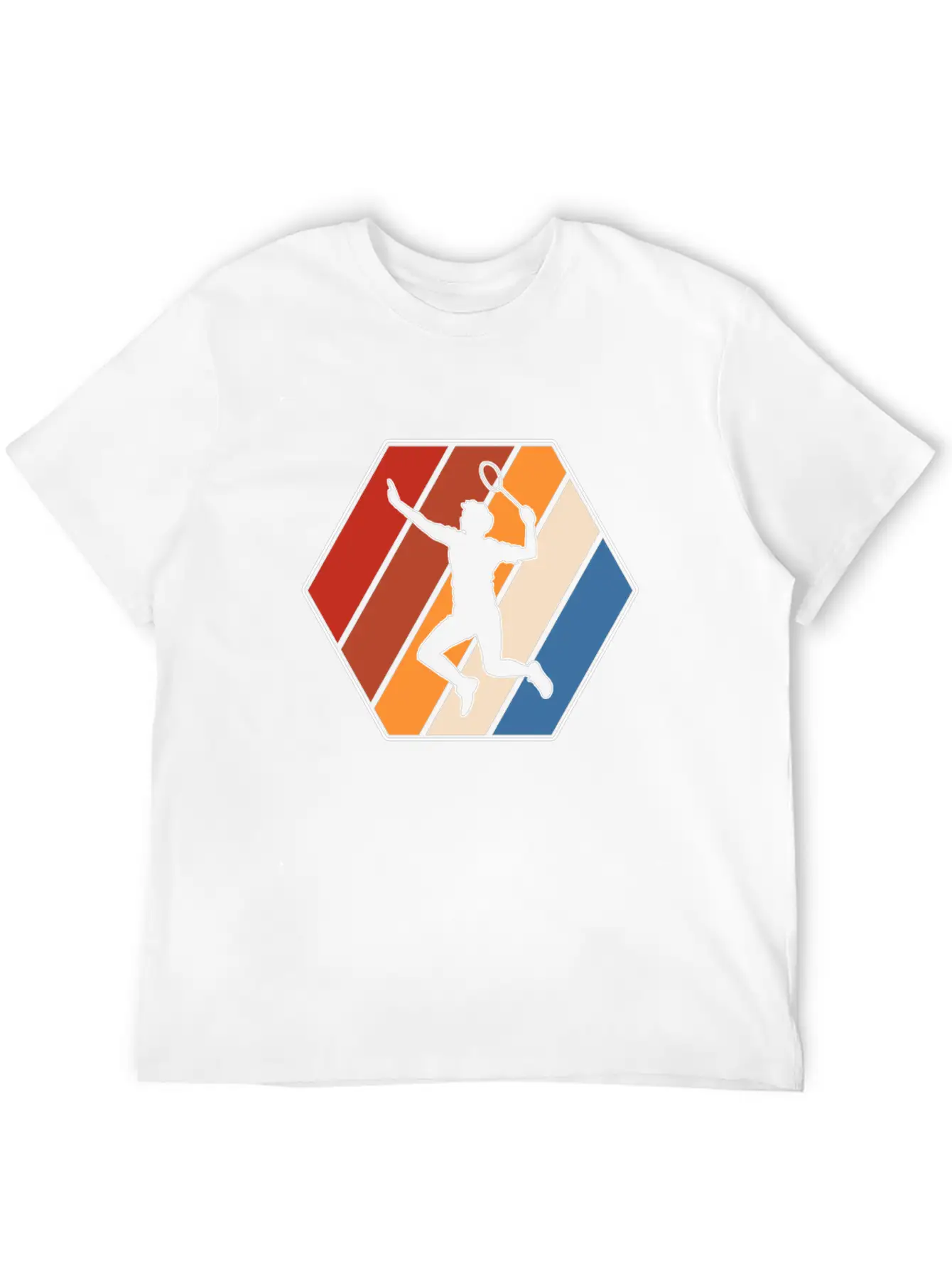 Badminton Retro Modern Fit Casual T-Shirt – Clean And Versatile Design
