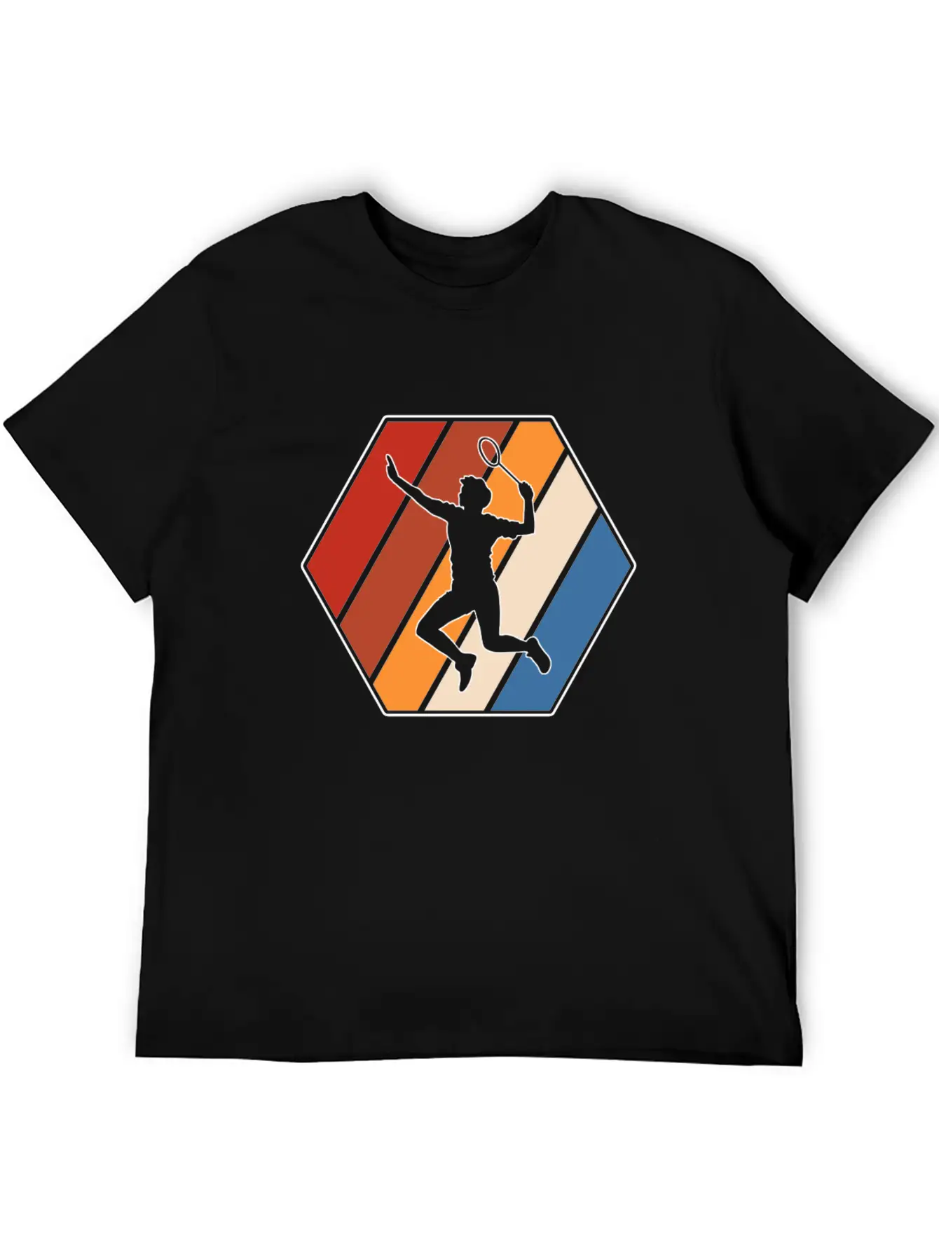 Badminton Retro Modern Fit Casual T-Shirt – Clean And Versatile Design
