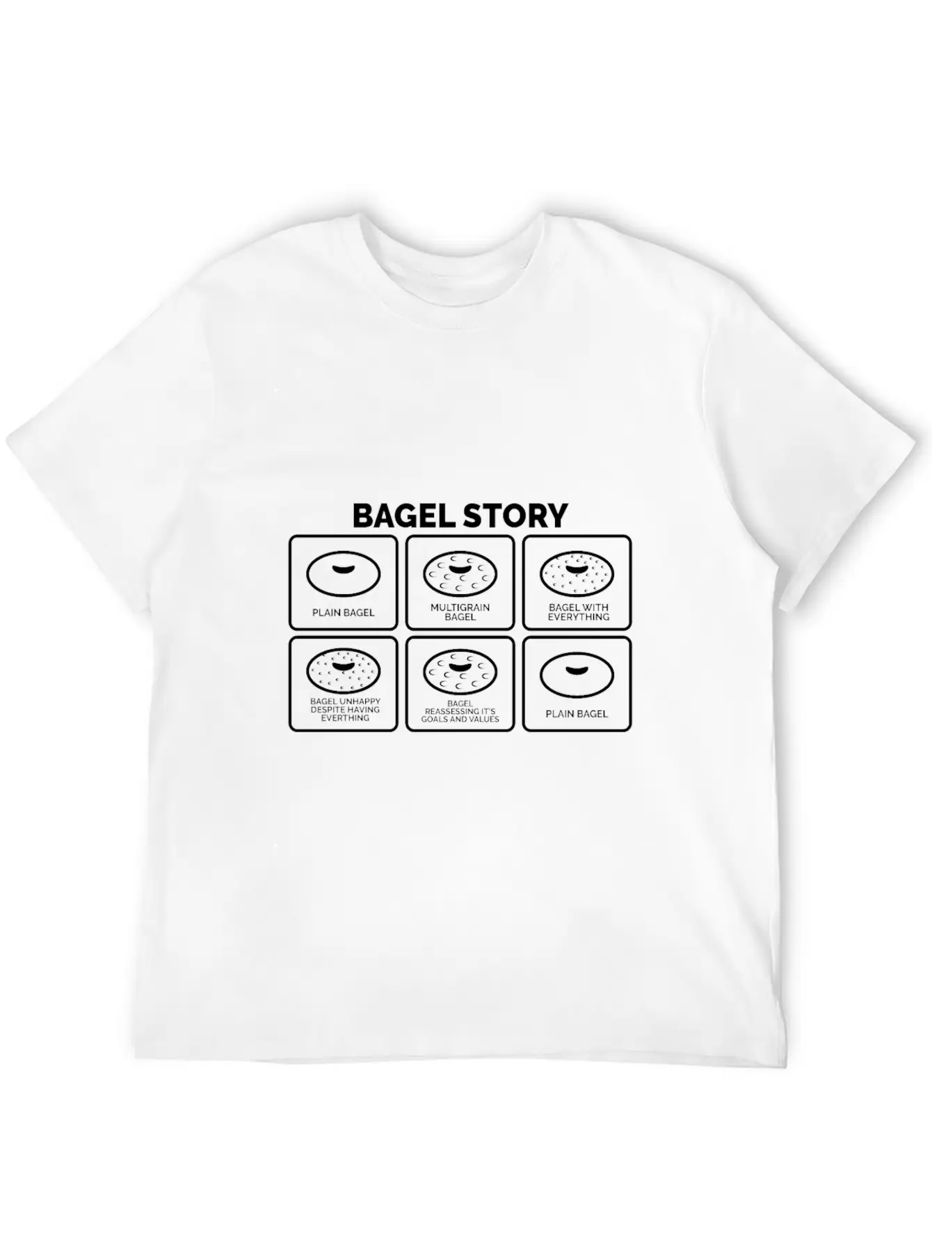 Bagel Story Motivational Coach Gift Soft Cotton Short Sleeve Tee – Unisex Wardrobe Staple