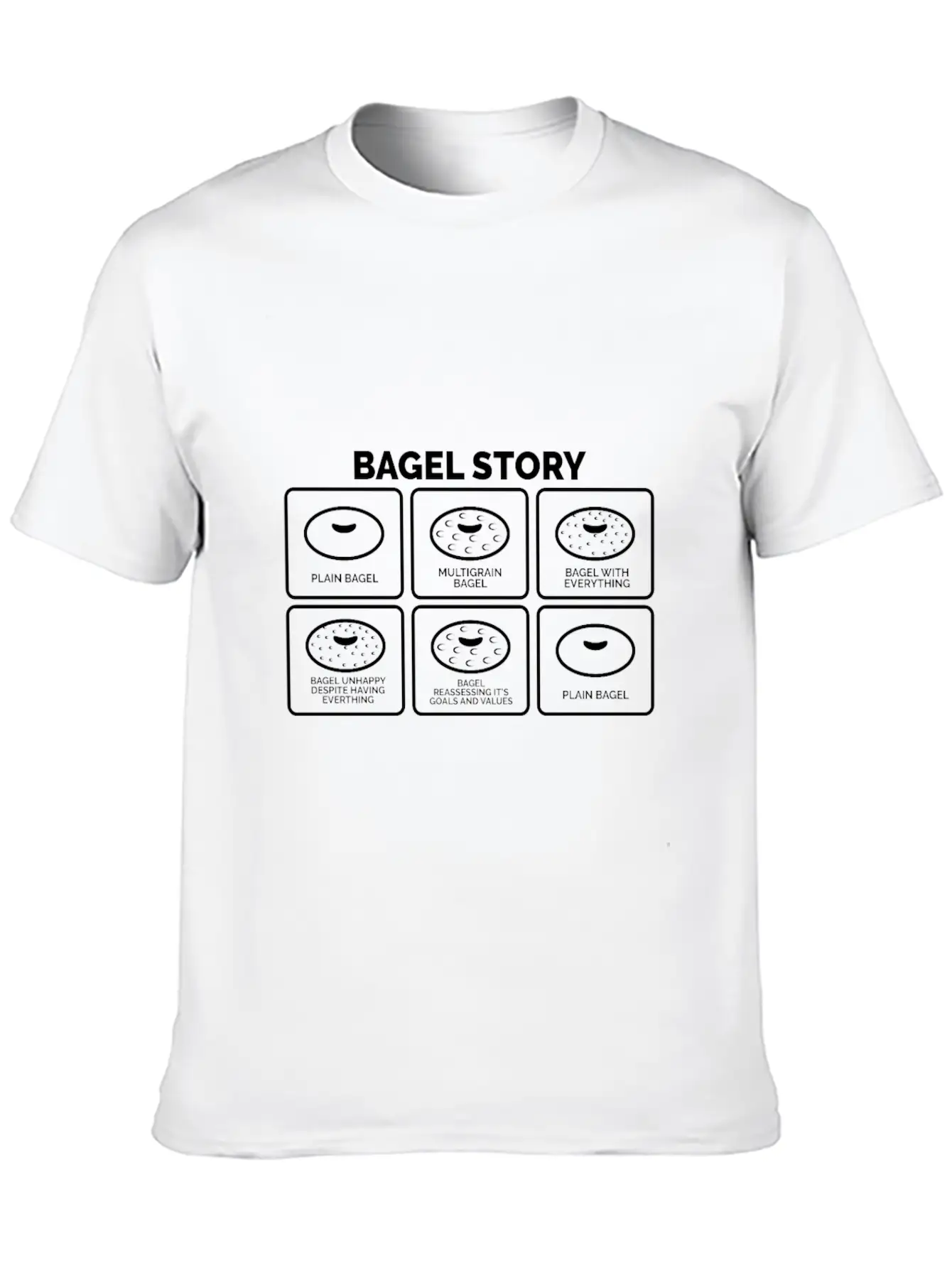 Bagel Story Motivational Coach Gift Soft Cotton Short Sleeve Tee – Unisex Wardrobe Staple