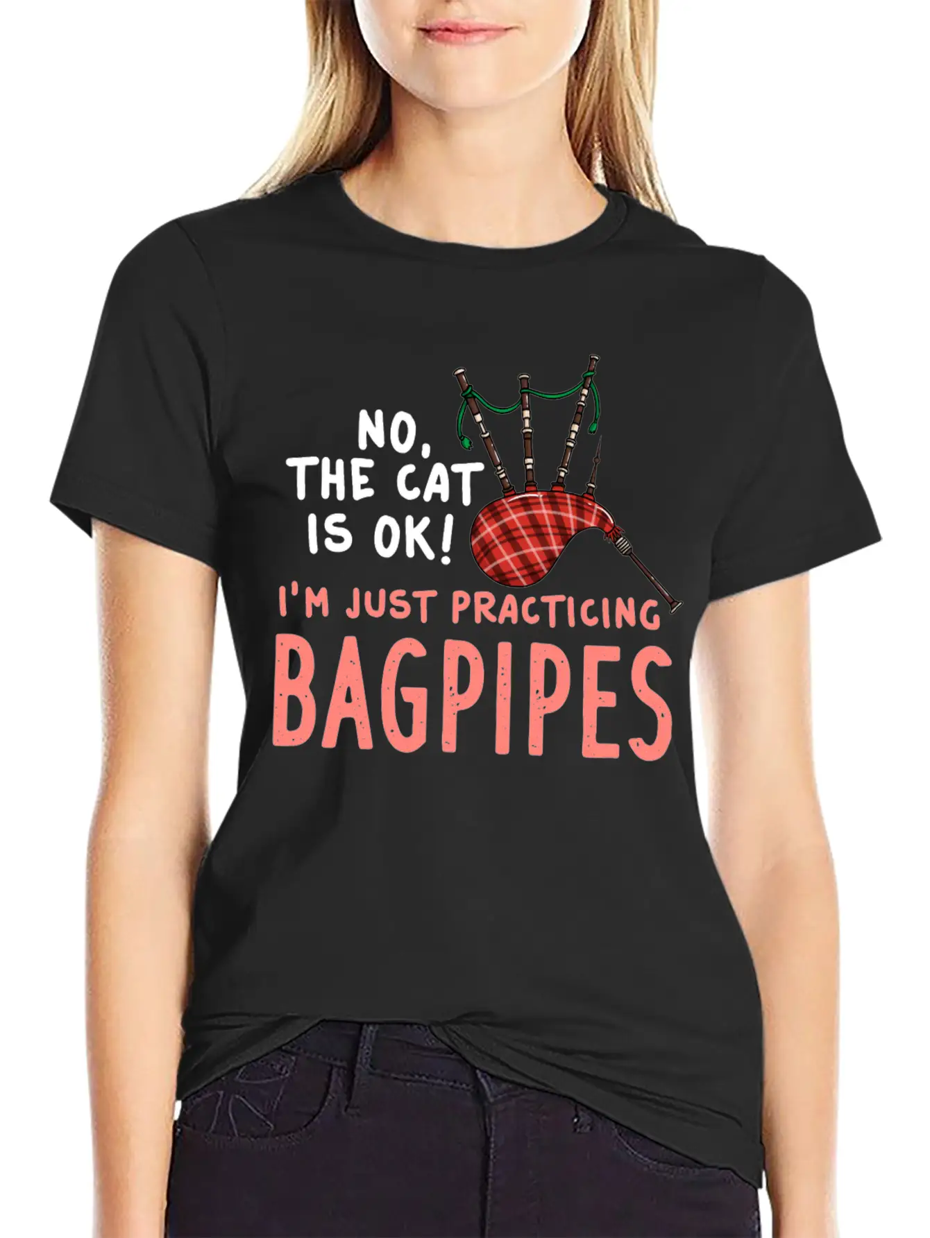 Bagpipe Music Gift Instrument Beginner Unisex Casual T-Shirt – Clean Design For Daily Comfort