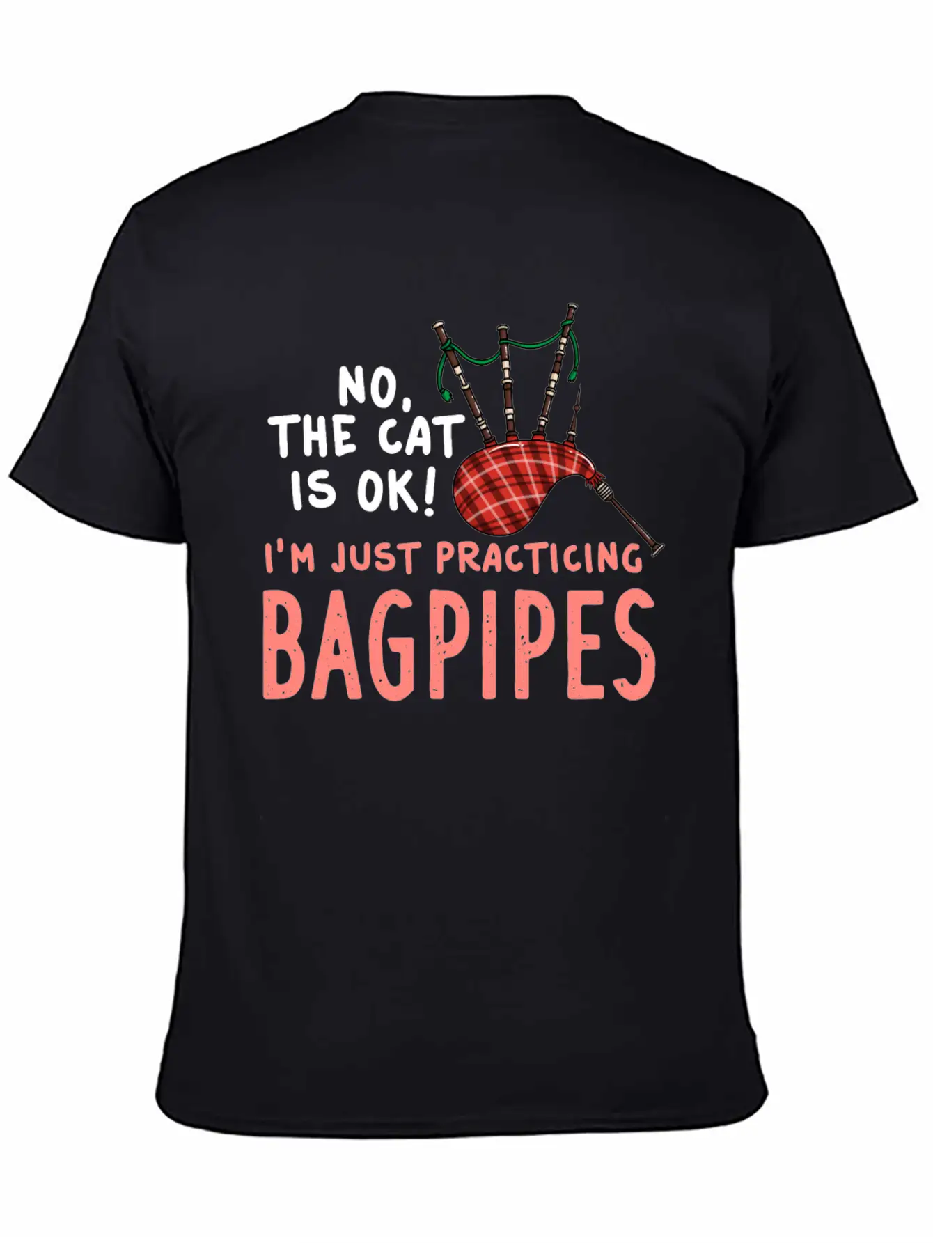 Bagpipe Music Gift Instrument Beginner Unisex Casual T-Shirt – Clean Design For Daily Comfort