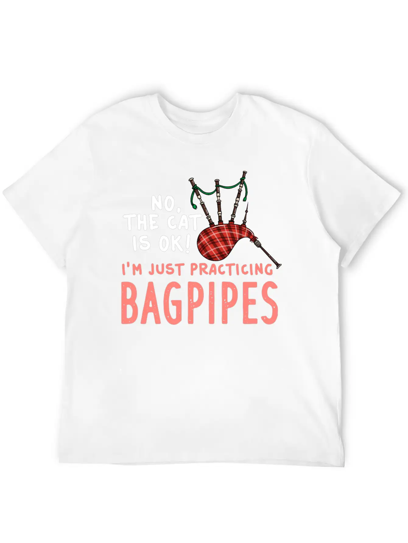 Bagpipe Music Gift Instrument Beginner Unisex Casual T-Shirt – Clean Design For Daily Comfort
