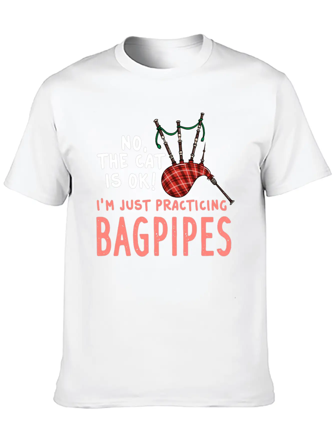 Bagpipe Music Gift Instrument Beginner Unisex Casual T-Shirt – Clean Design For Daily Comfort