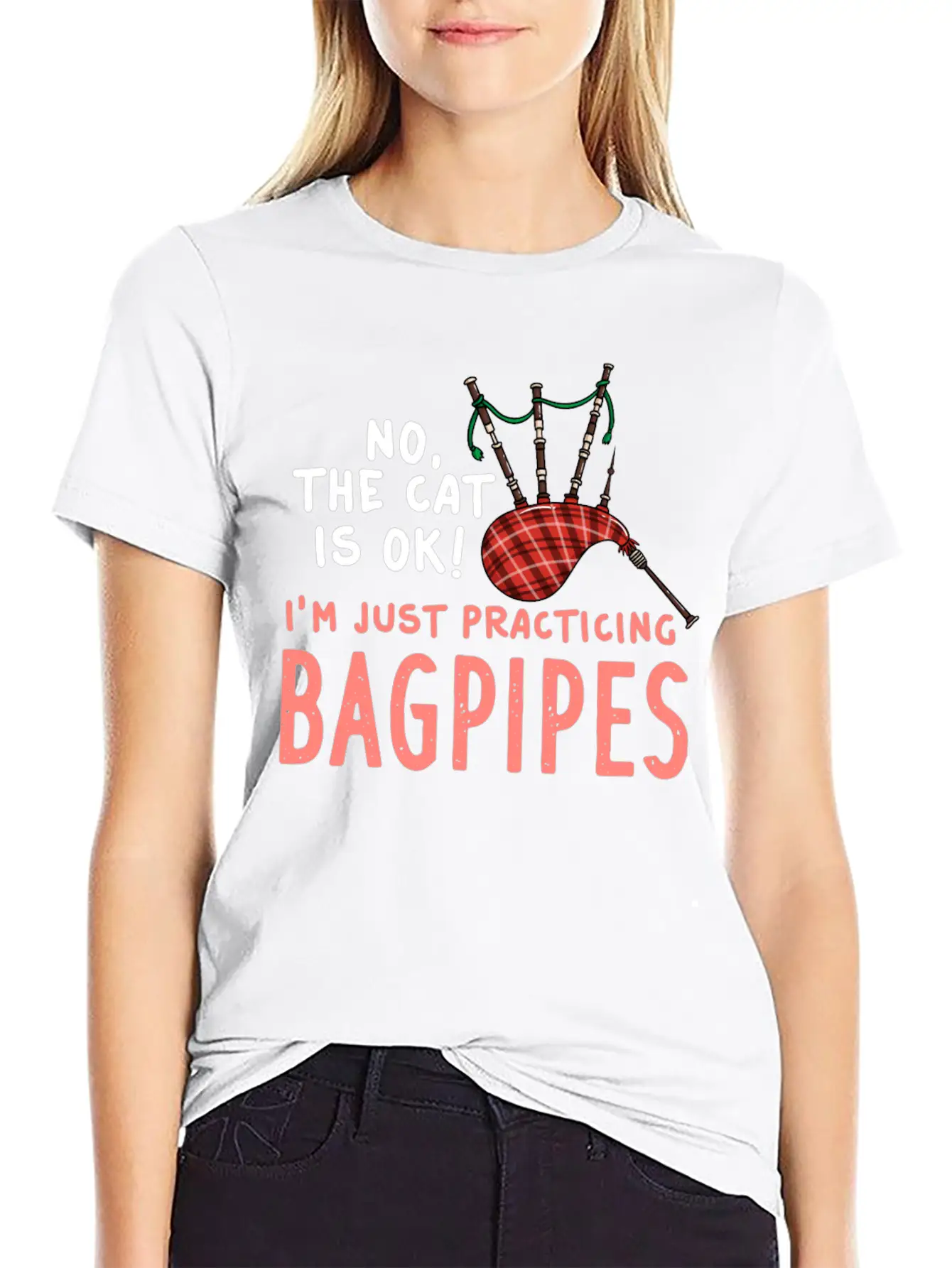 Bagpipe Music Gift Instrument Beginner Unisex Casual T-Shirt – Clean Design For Daily Comfort
