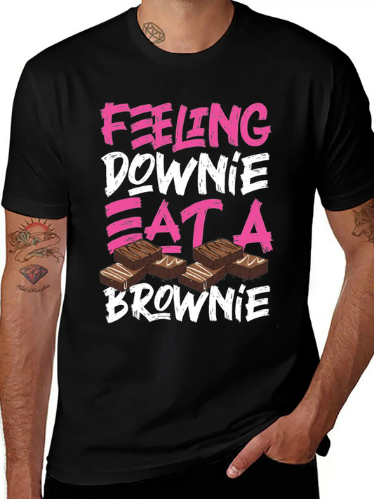 Bake Baking Brownie Pun Feeling Lightweight Cotton T-Shirt – Daily Comfort Graphic Shirt