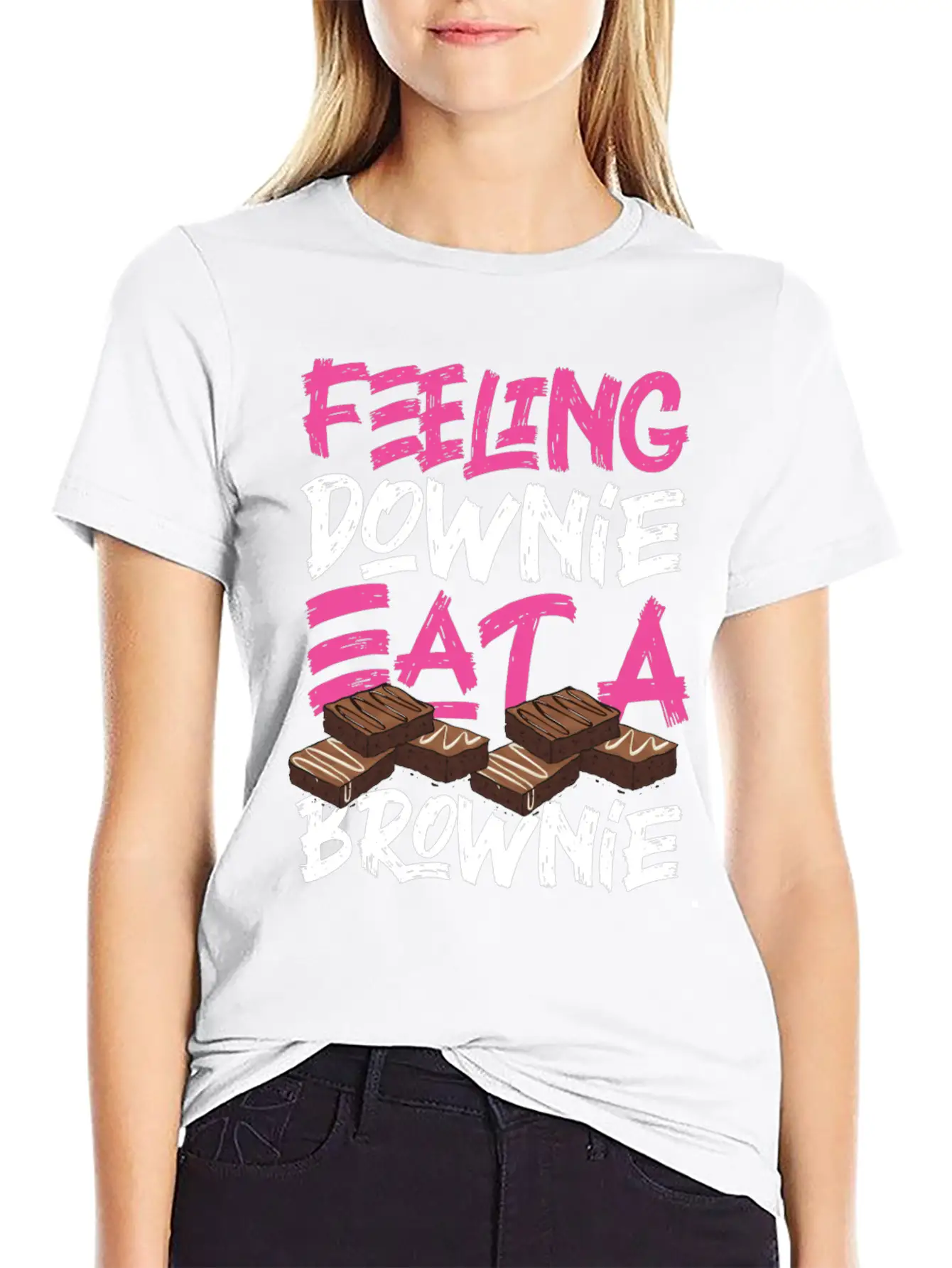 Bake Baking Brownie Pun Feeling Lightweight Cotton T-Shirt – Daily Comfort Graphic Shirt