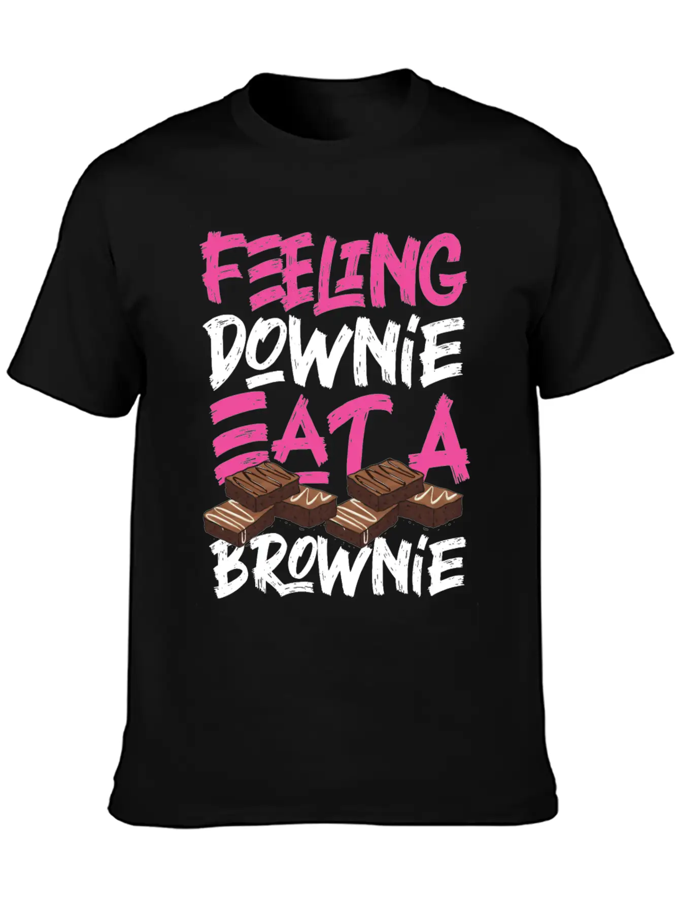 Bake Baking Brownie Pun Feeling Lightweight Cotton T-Shirt – Daily Comfort Graphic Shirt
