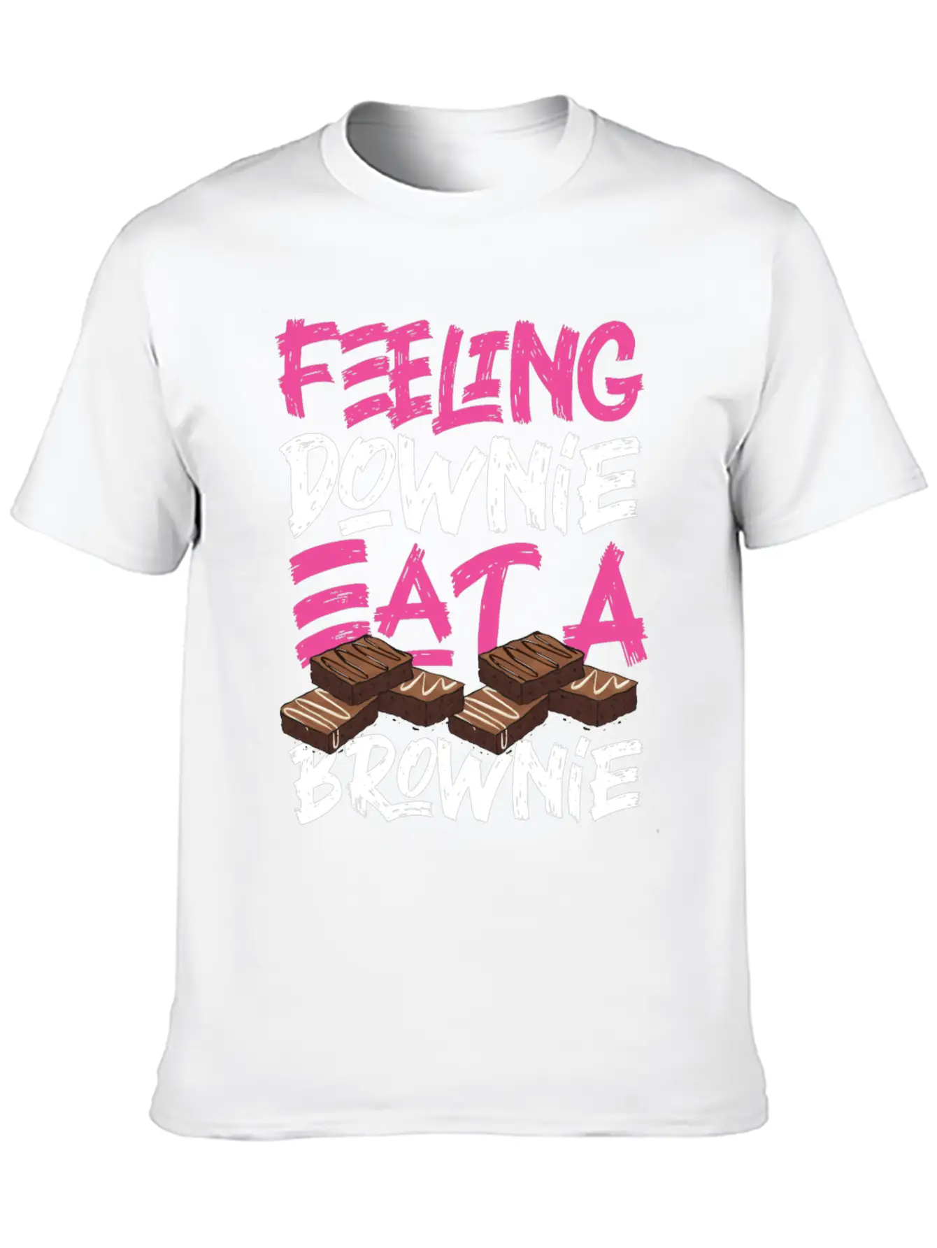 Bake Baking Brownie Pun Feeling Lightweight Cotton T-Shirt – Daily Comfort Graphic Shirt