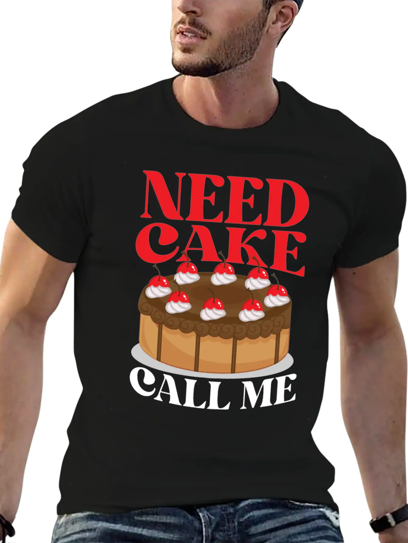 Bake Baking Cake Need Cake Call Me Unisex Casual T-Shirt – Clean Design For Daily Comfort