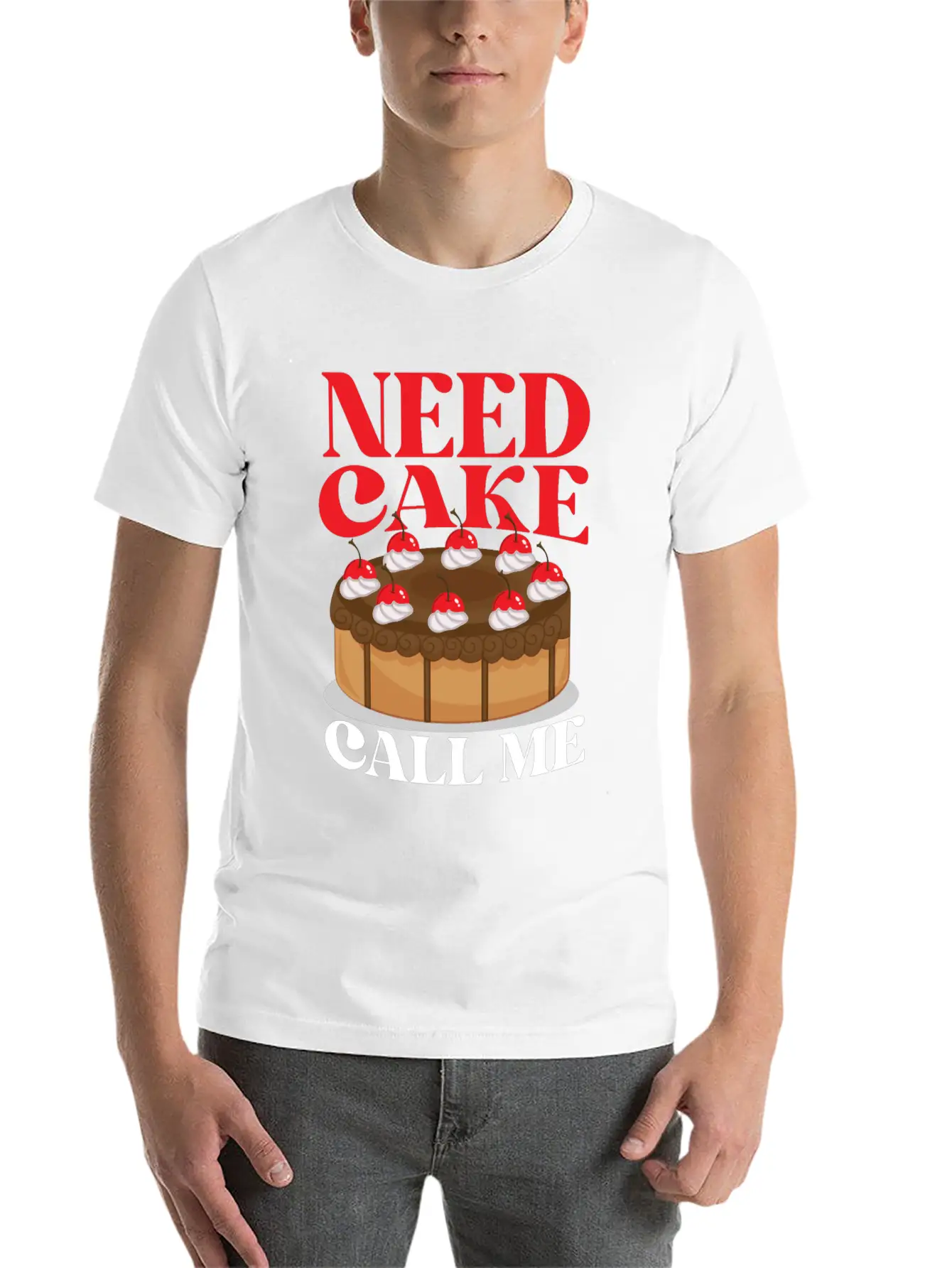 Bake Baking Cake Need Cake Call Me Unisex Casual T-Shirt – Clean Design For Daily Comfort