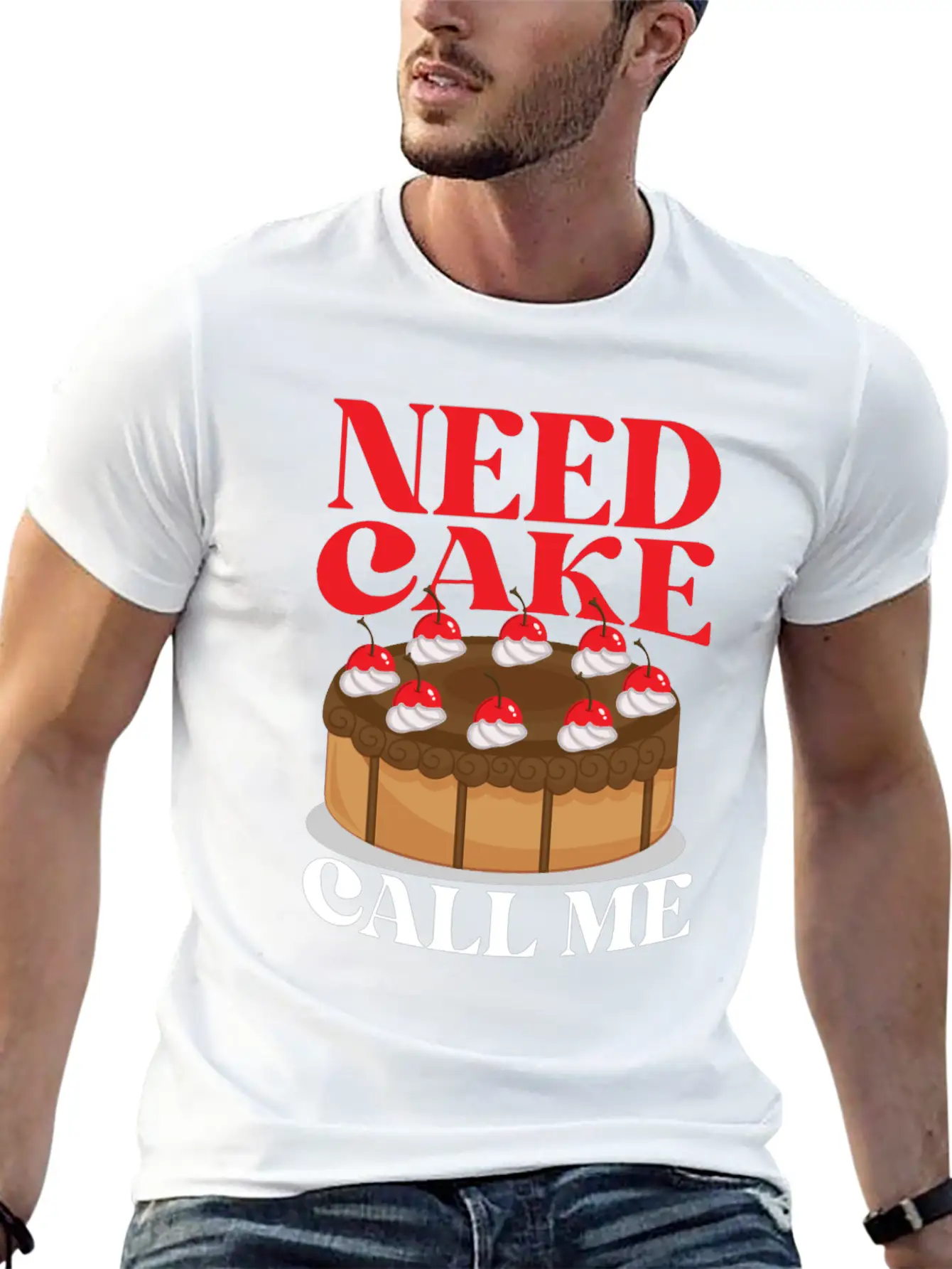 Bake Baking Cake Need Cake Call Me Unisex Casual T-Shirt – Clean Design For Daily Comfort